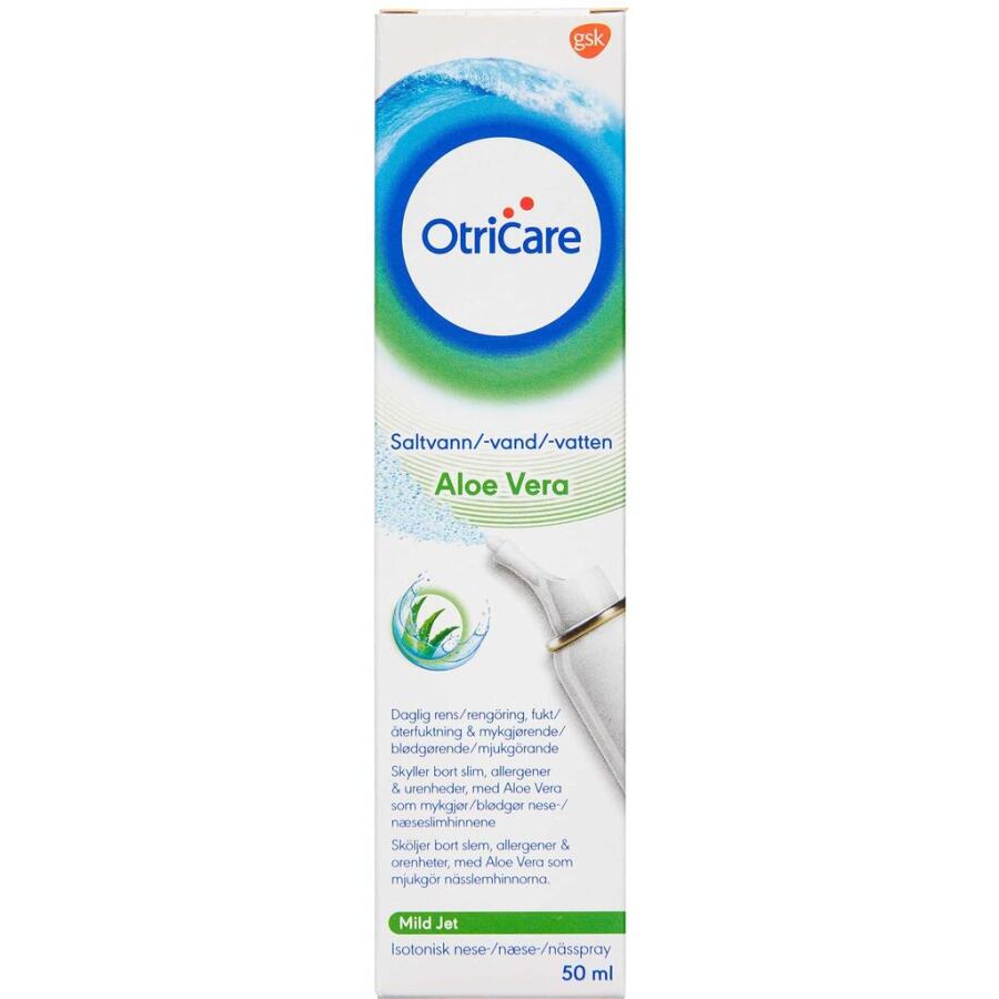 Otricare Saltvand Næsespray Aloe Vera