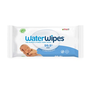 WaterWipes Biodegradable BabyWipes 60 pack