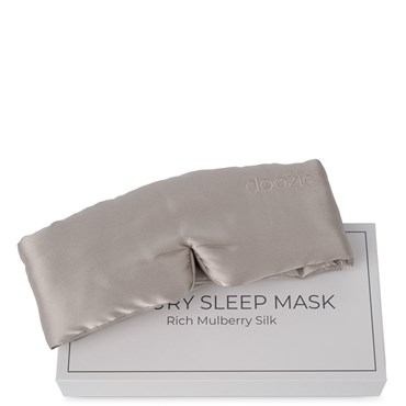 doozie Luxury Sleep Mask Pearl Grey