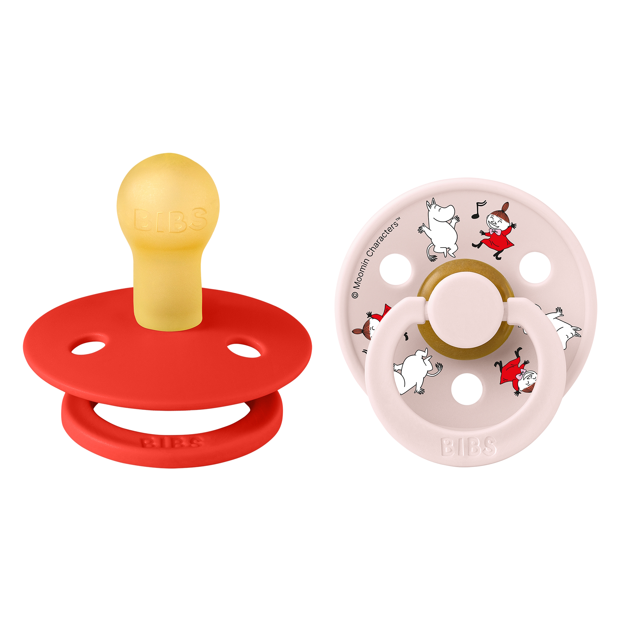 Bibs x Moomin Pacifier Colour 2 pack Dancing Latex Size 1 Candy Apple mix