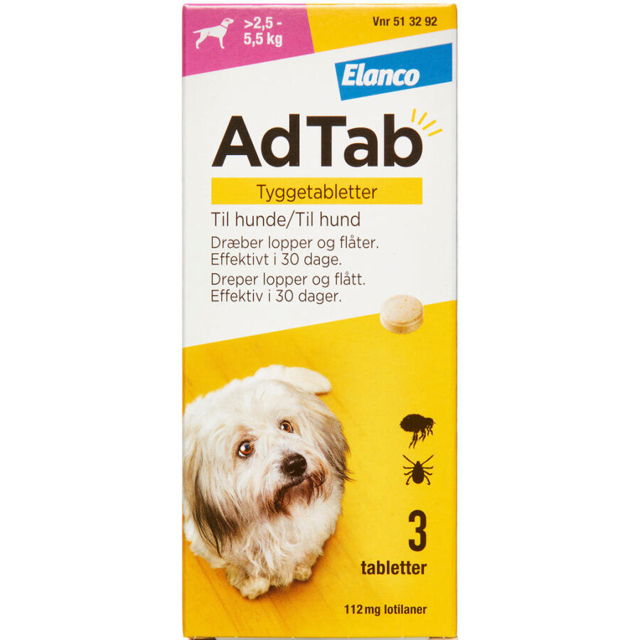 AdTab til hunde >2.5-5.5 kg