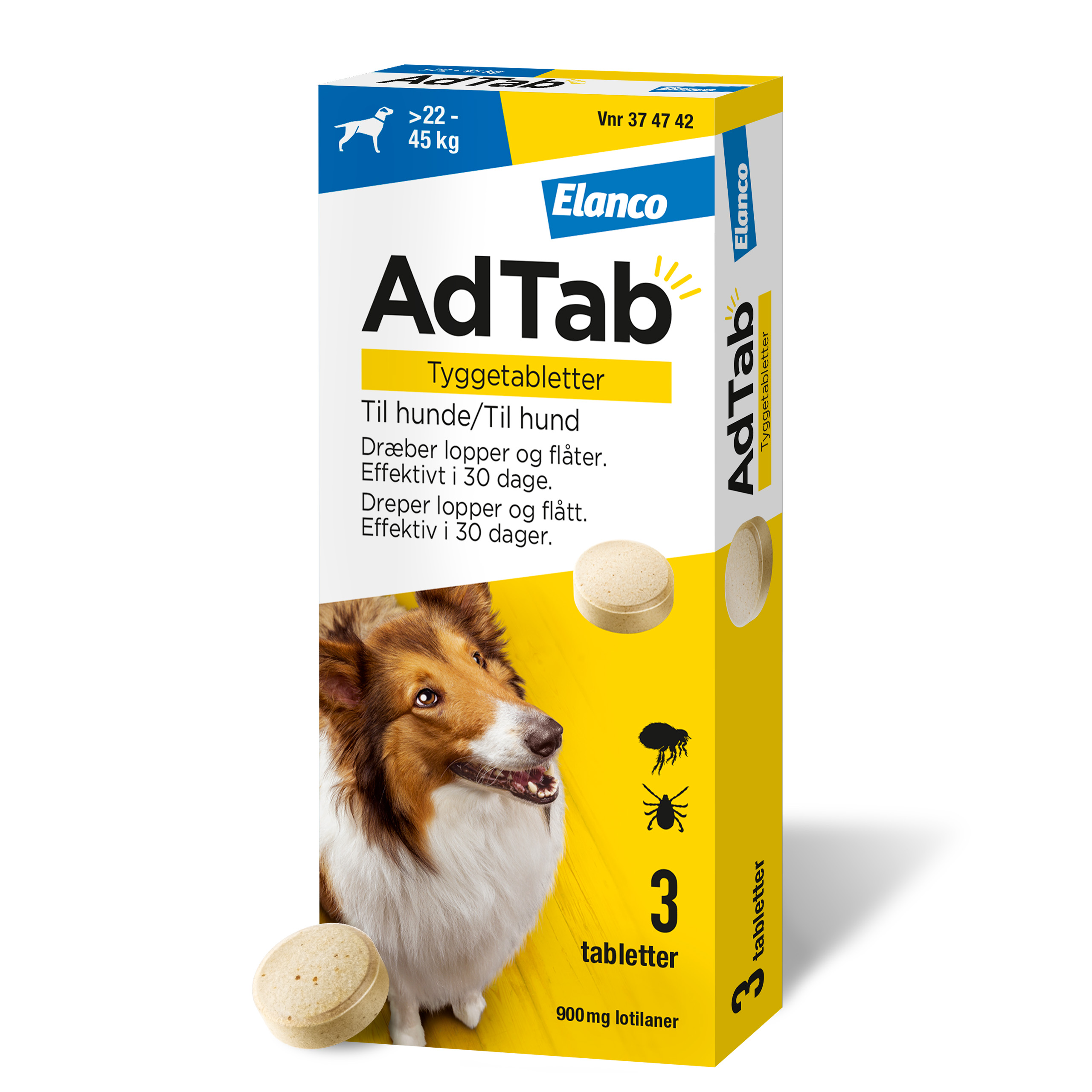 AdTab til hunde >22-45 kg