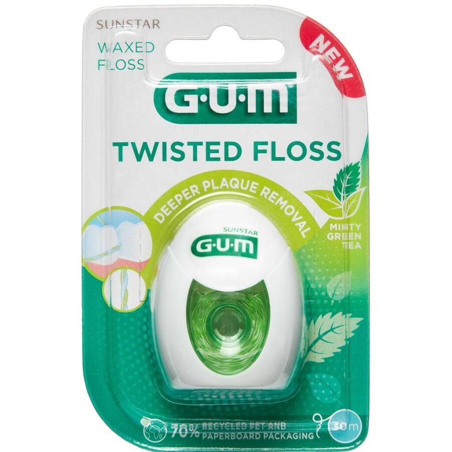 GUM Twisted Floss Tandtråd 30m