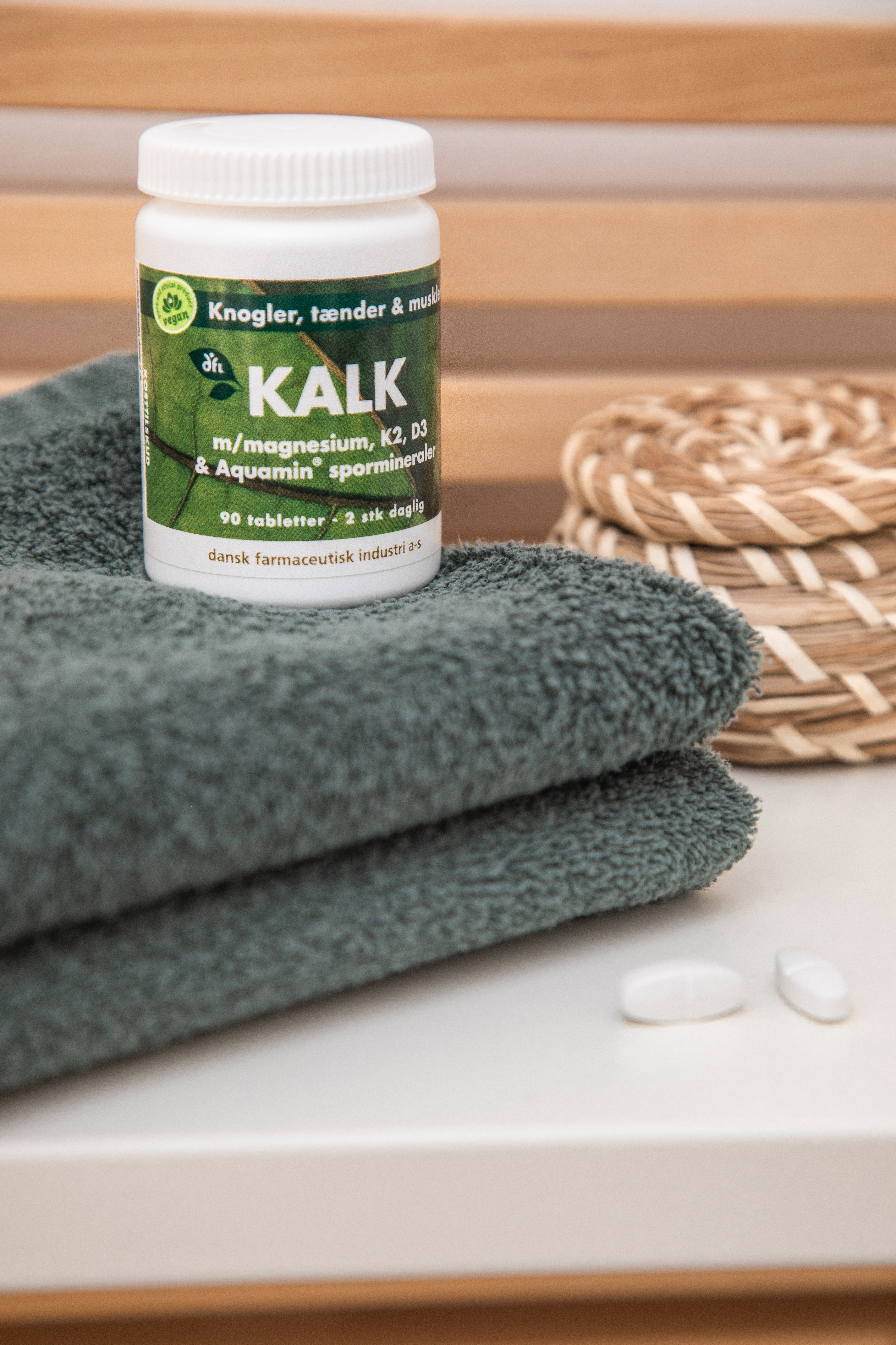 Kalk m/Magnesium, K2 og D3