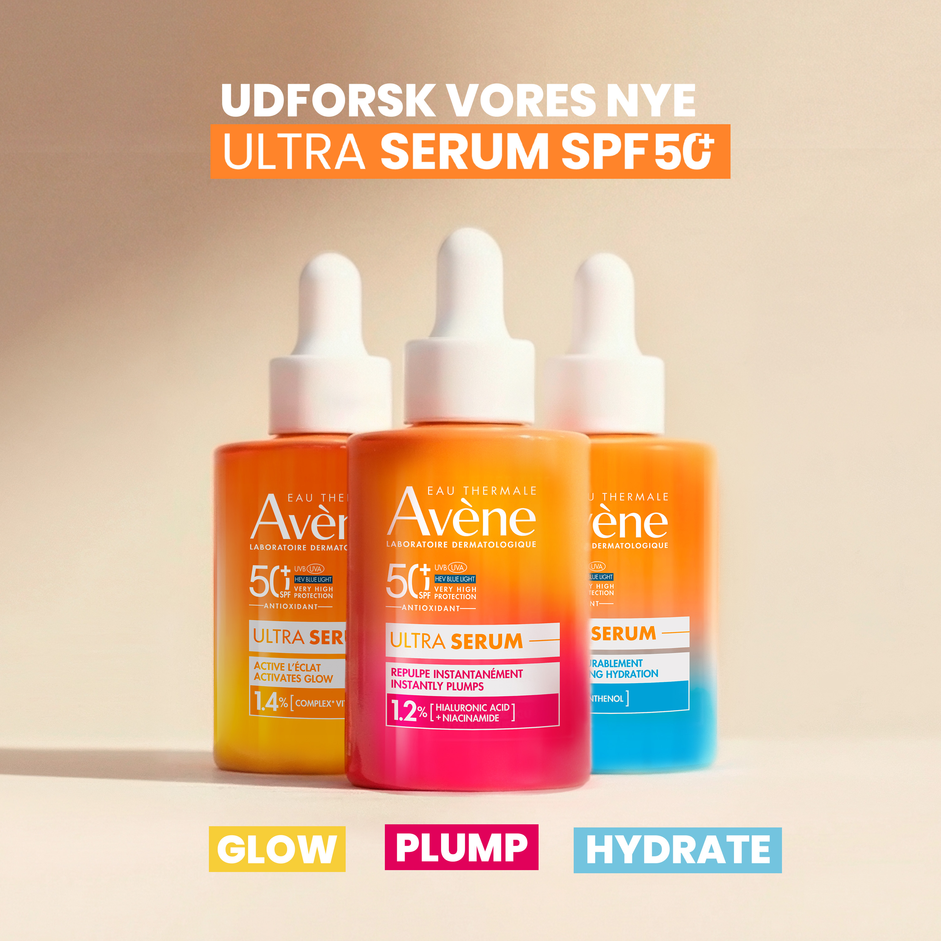 Avène Ultra Serum Long-Lasting Hydration SPF 50+