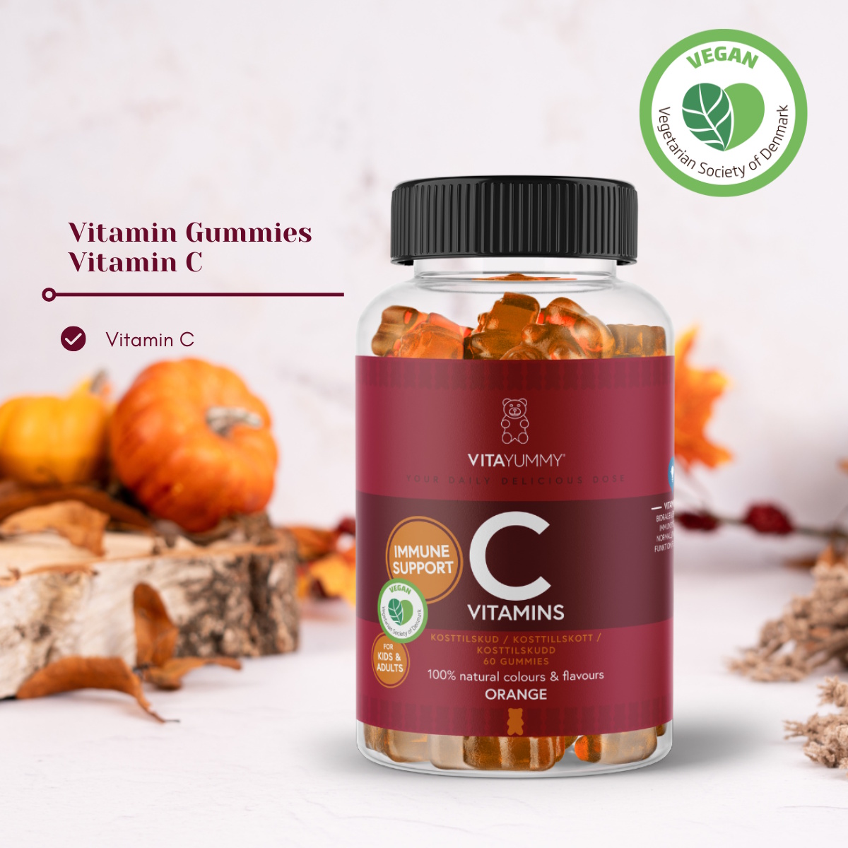 VitaYummy Vitamin C (Orange) - 60 stk.