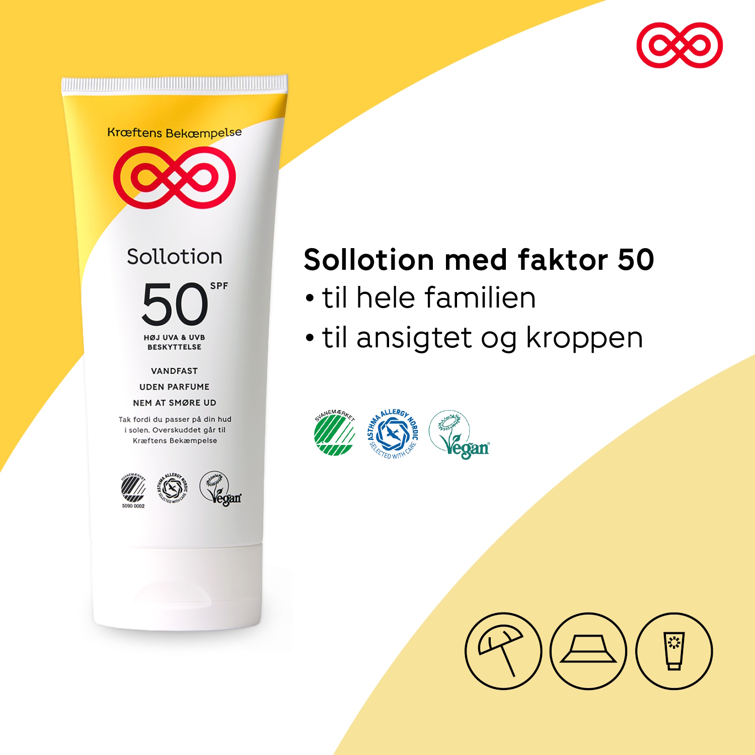 Kræftens Bekæmpelse Sollotion SPF 50