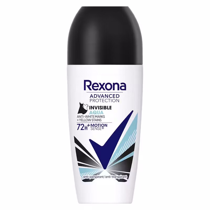 Rexona 72H Advanced Protection Invisible Aqua Antiperspirant Deo Roll-On
