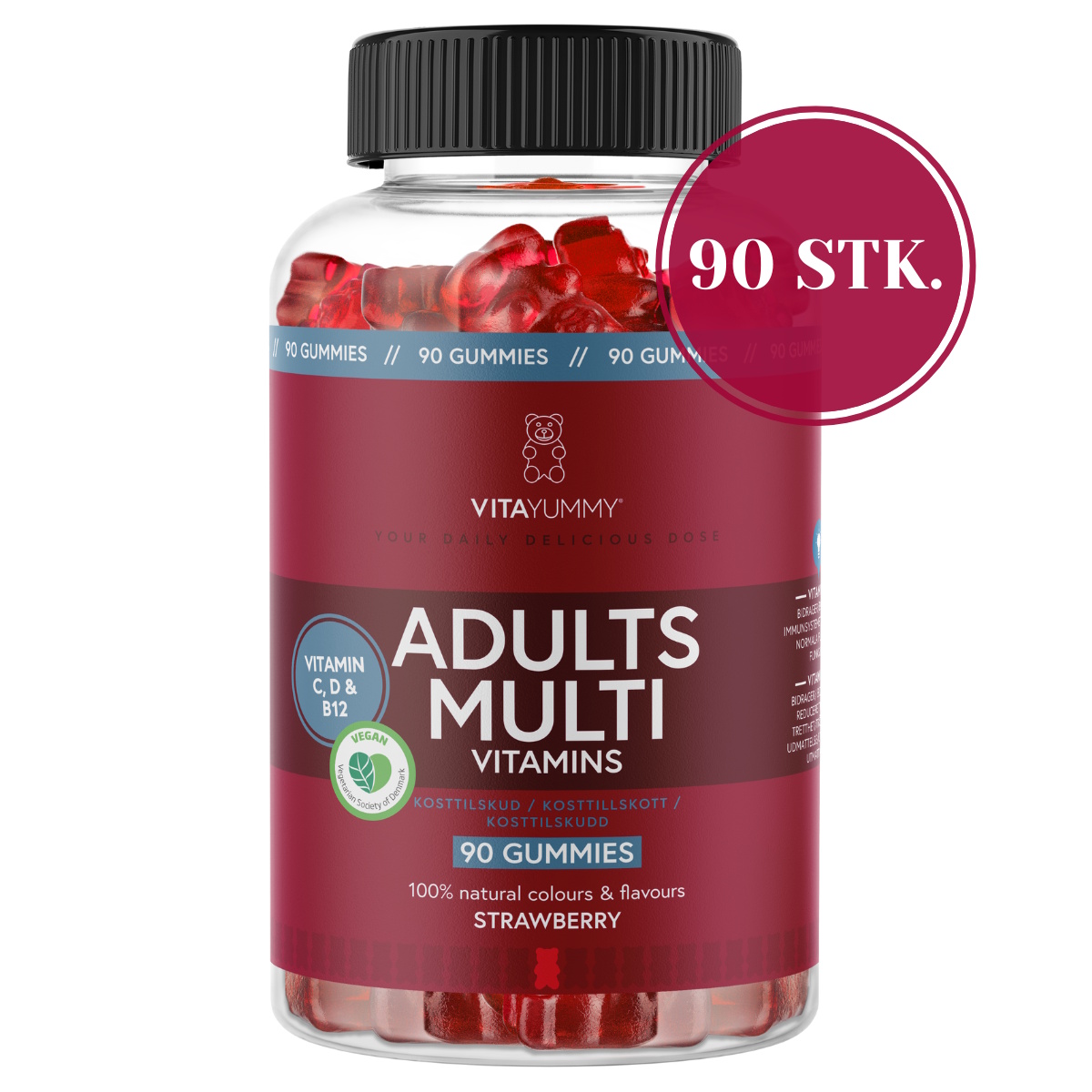 VitaYummy Adults Multi, Strawberry