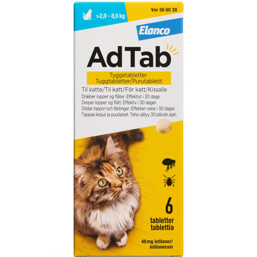 AdTab til katte >2.0-8.0 kg