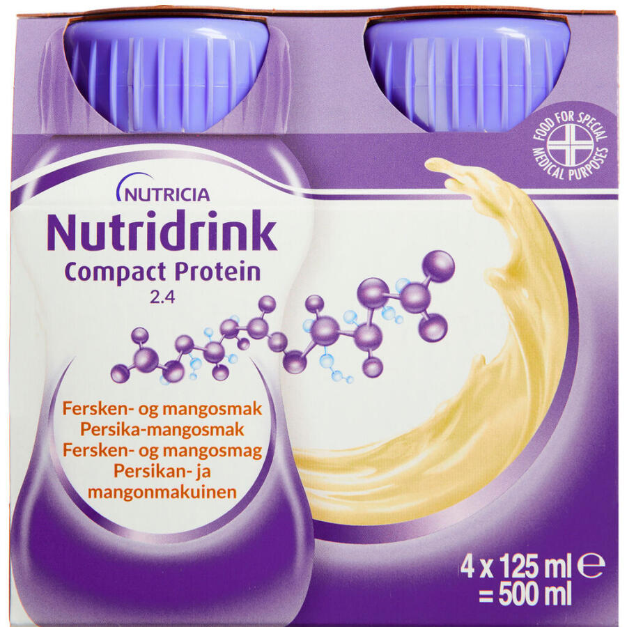 Nutridrink Compact Protein Fersken-Mango