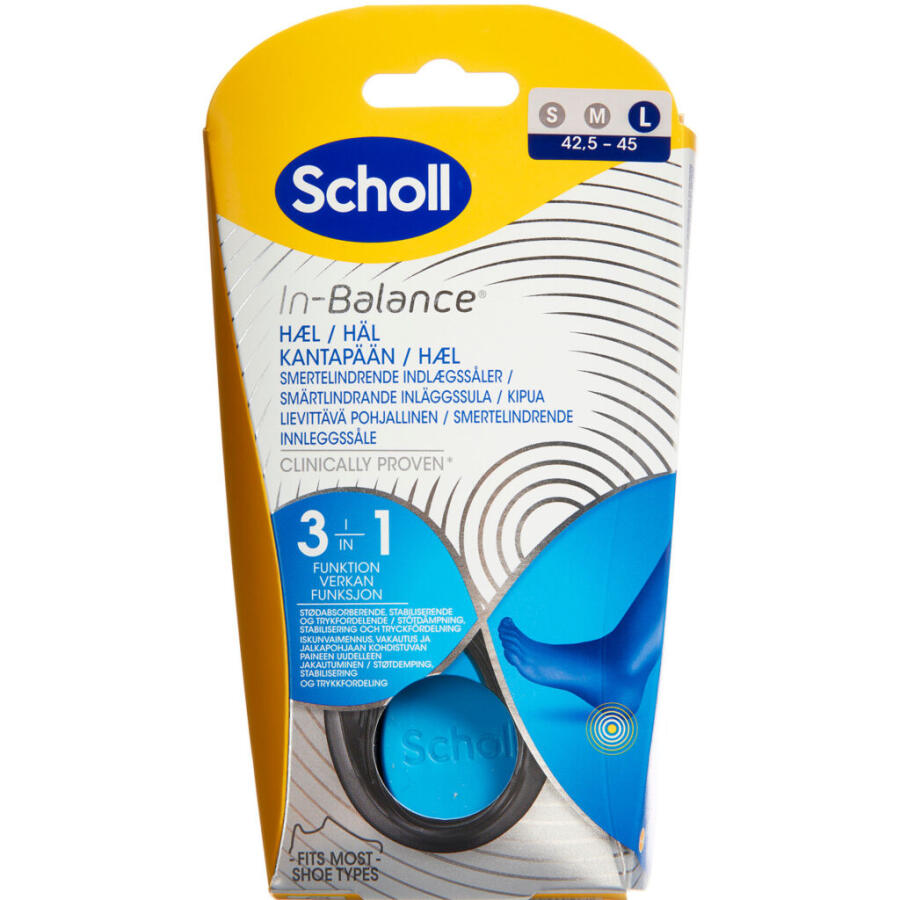 Scholl In-balance Sål Hæl Str. L