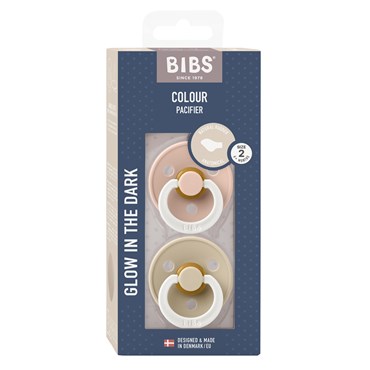 BIBS Colour 2-pak Blush Nat/Vanilla Nat Size 2