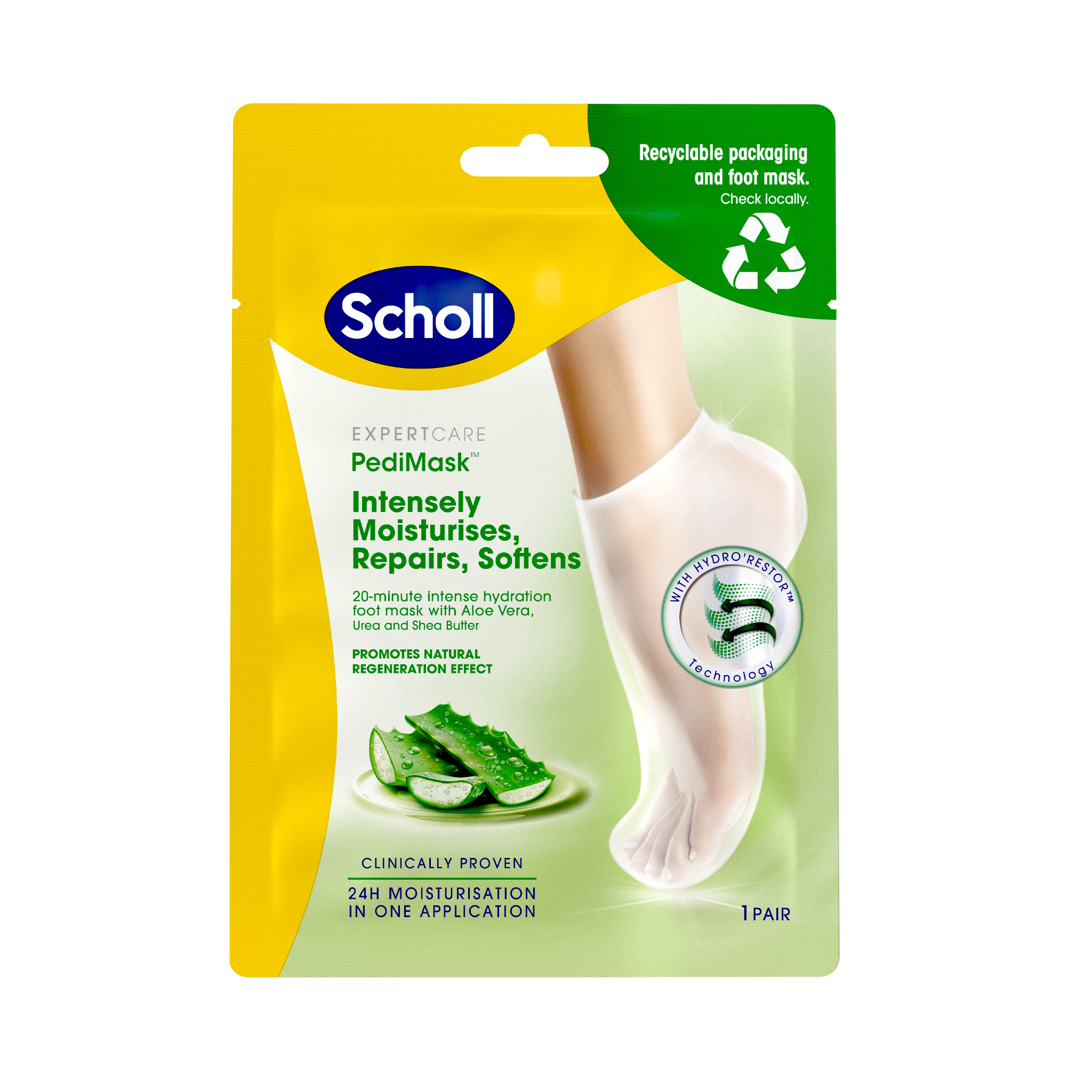 Scholl PediMask Aloe 2 socks