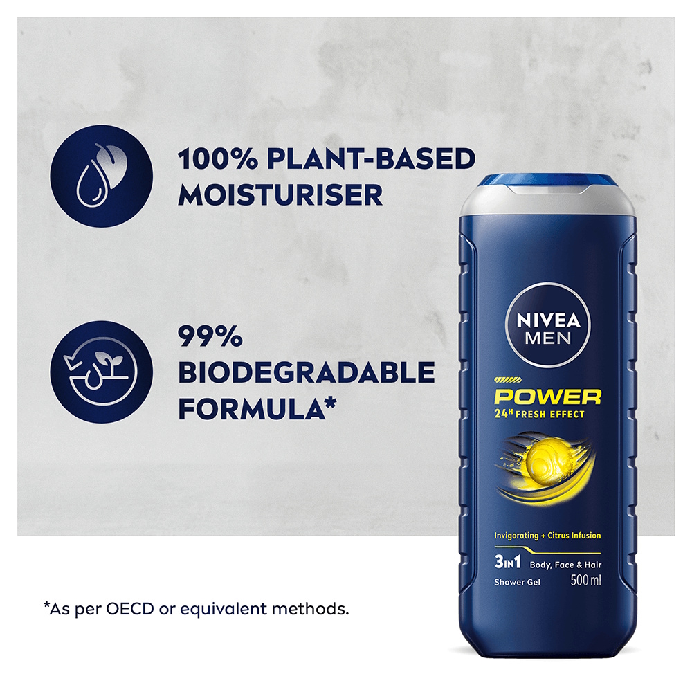 NIVEA Men shower Power Refresh Shower Gel