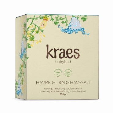 KRAES Havre/Dødehavssalt Babybad Pulver