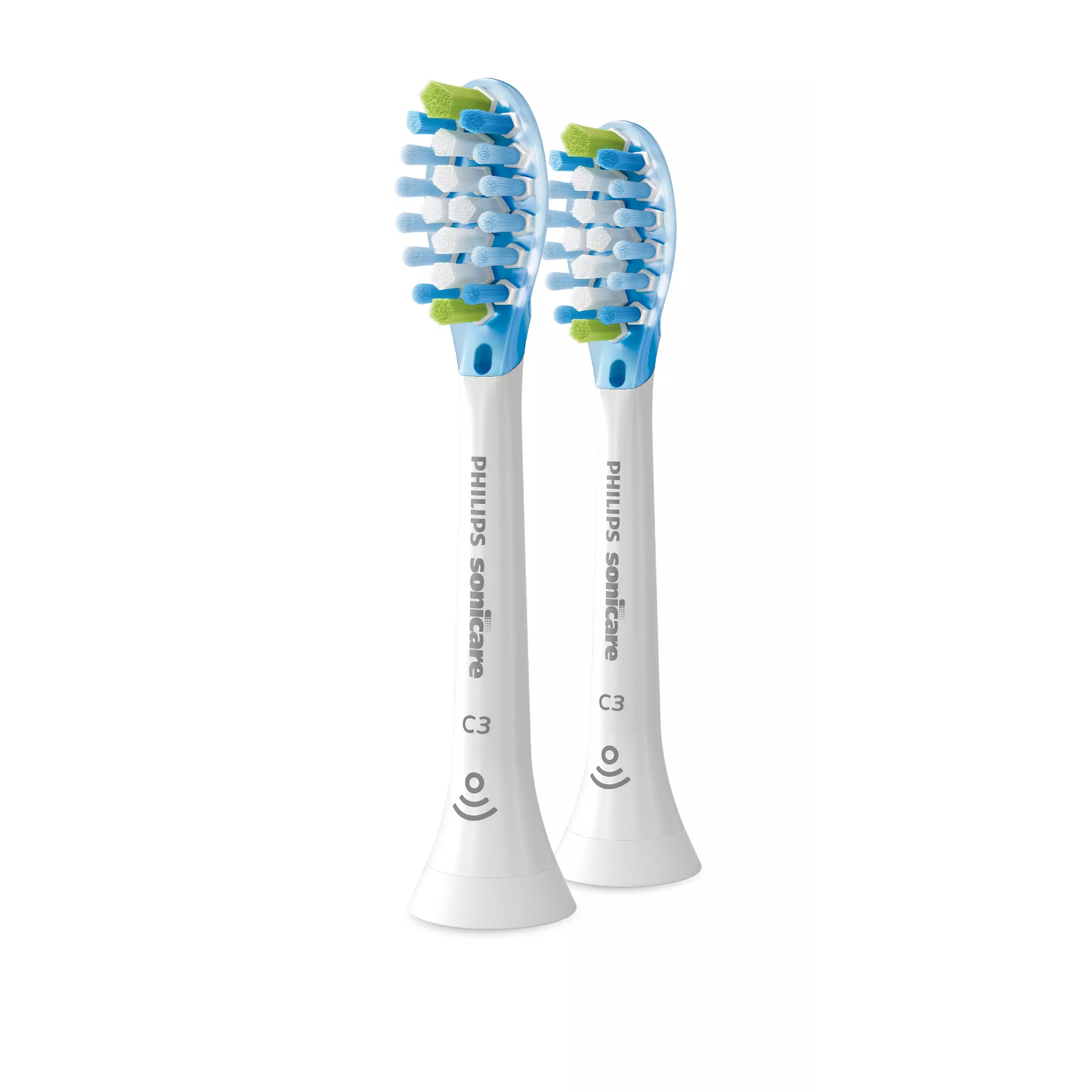 Philips Sonicare 2 x Standard Tandbørstehoveder C3 Premium Plaque Forsvar - Hvid