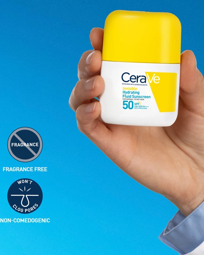 CeraVe Invisible Hydrating Fluid Sunscreen SPF 50