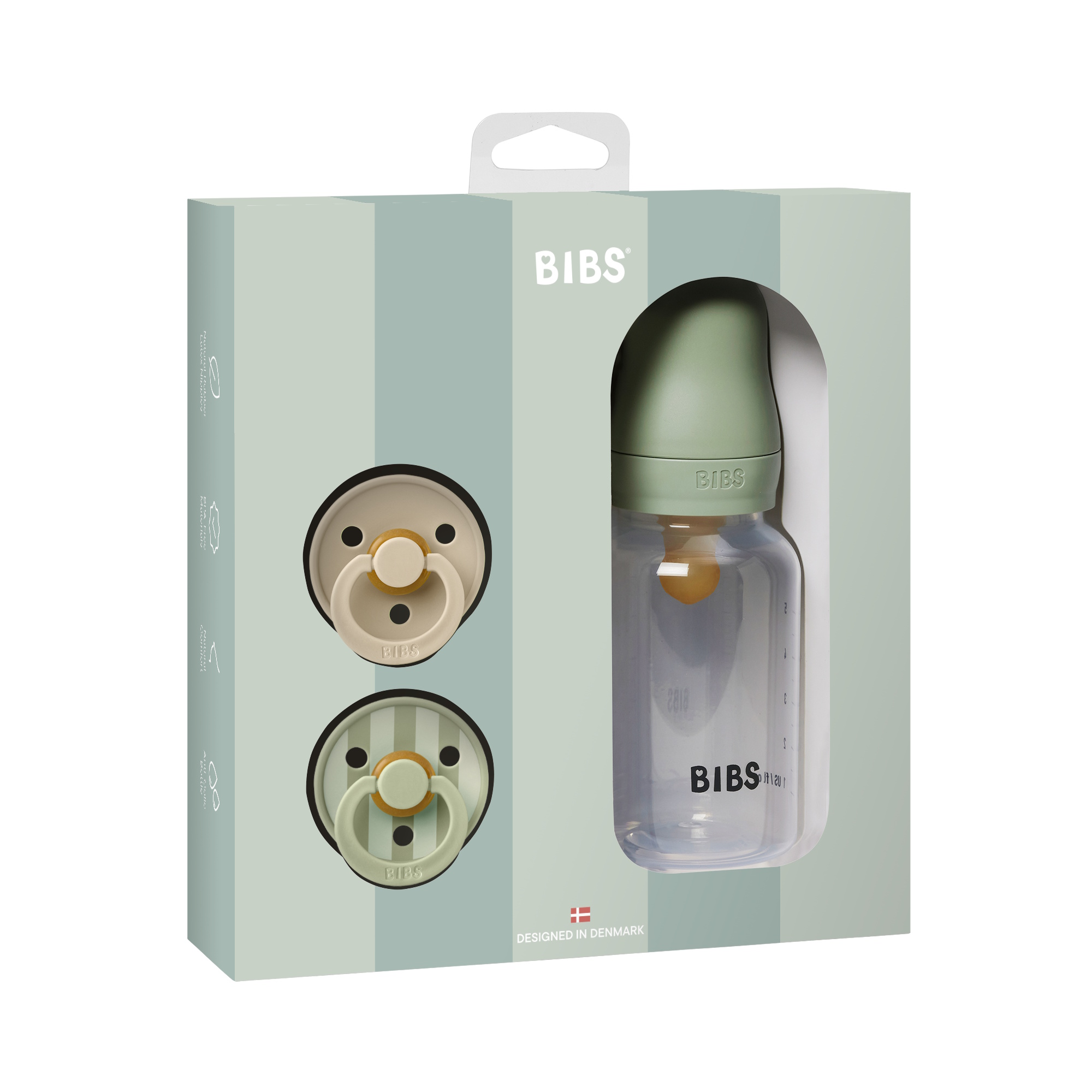 BIBS Gift Set Baby Sprinkle Sage