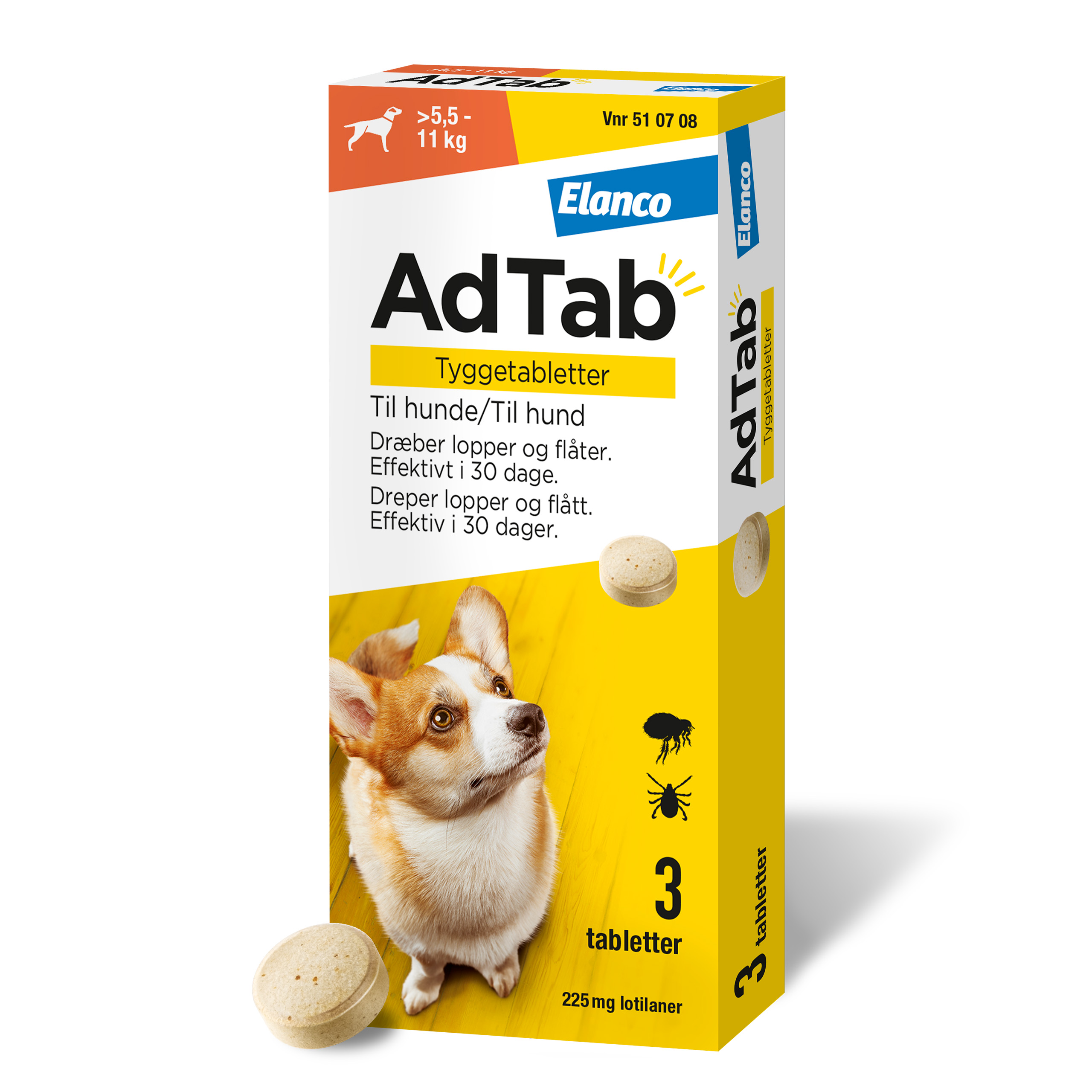 AdTab til hunde >5.5-11 kg