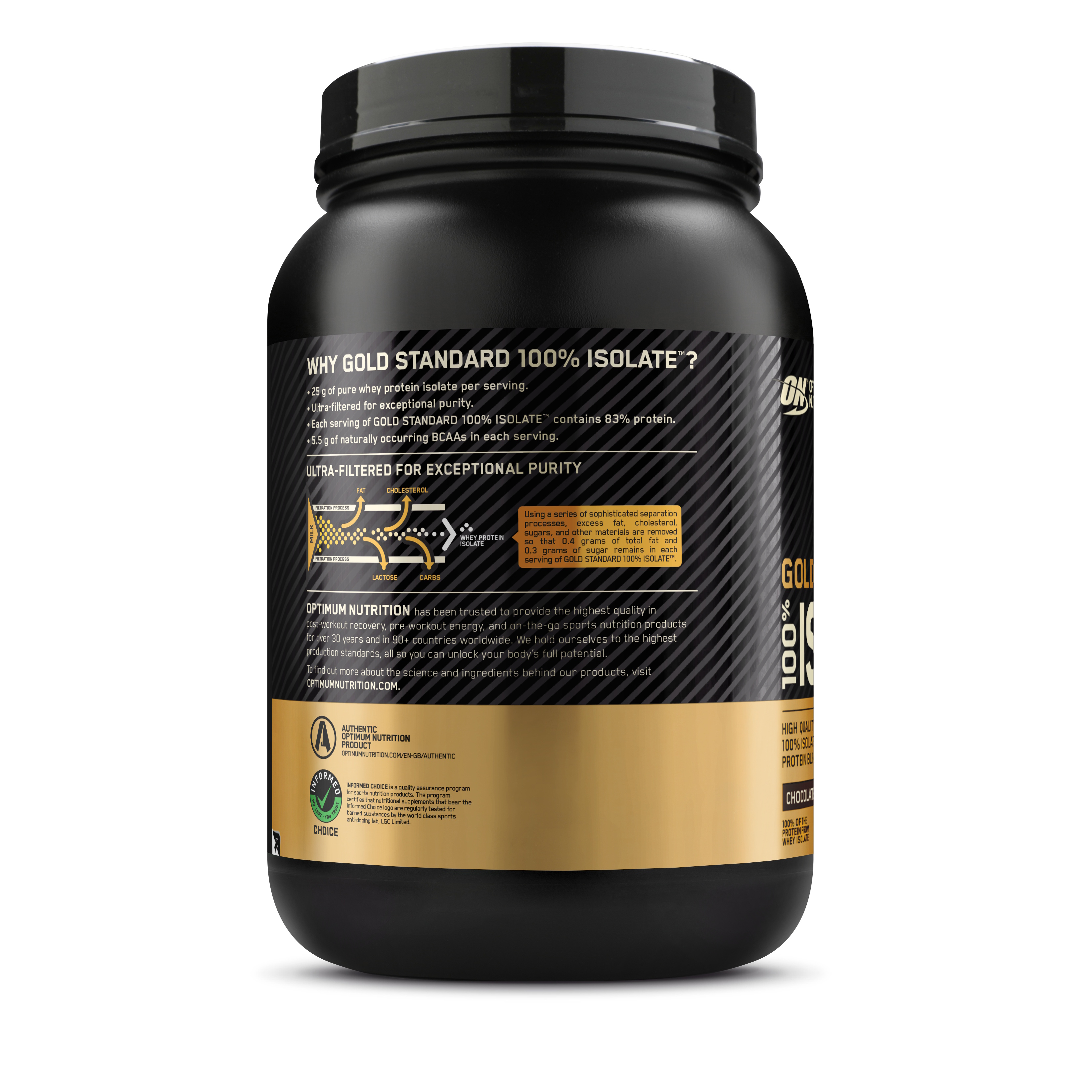 Optimum Nutrition GOLD STANDARD 100% ISOLATE Chocolate