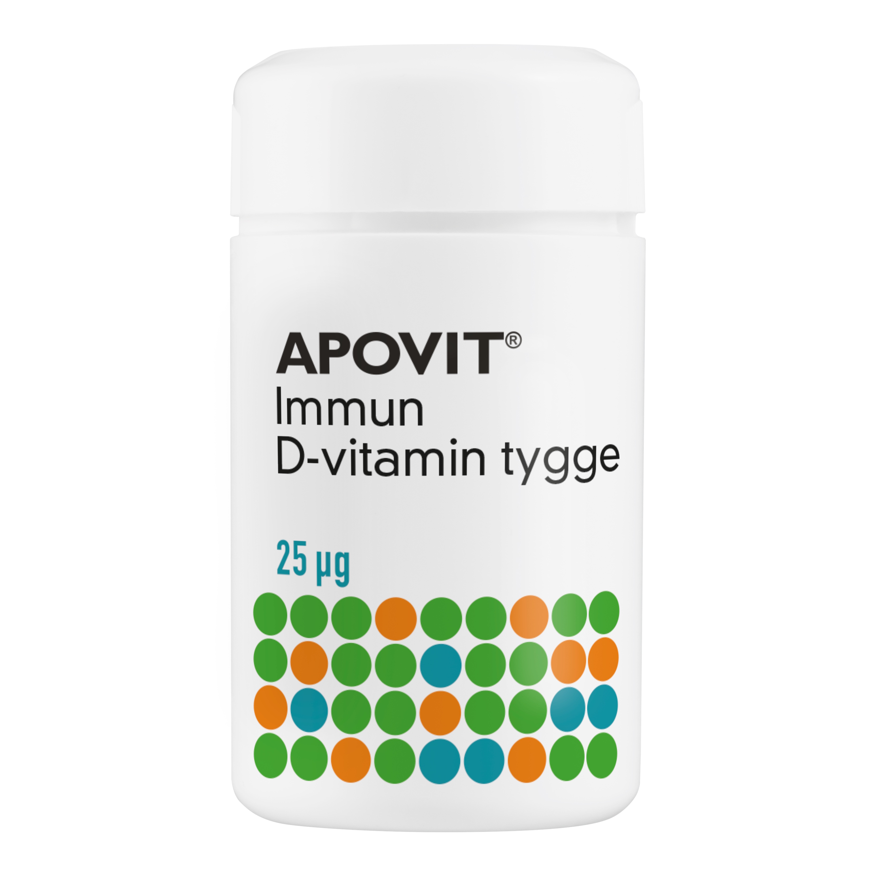 APOVIT Immun D-vitamin 25 µg Appelsinsmag