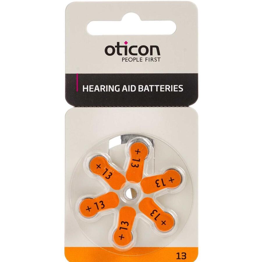 Oticon Zinc Air Batterier OT. 13