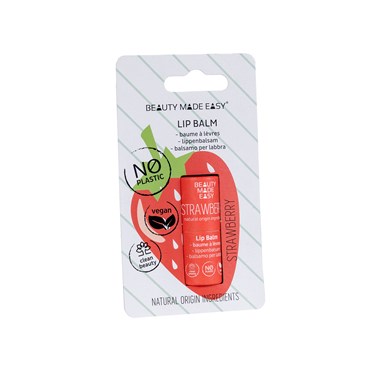 Beauty Made Easy Paper tube Lip balm - STRAWBERRY