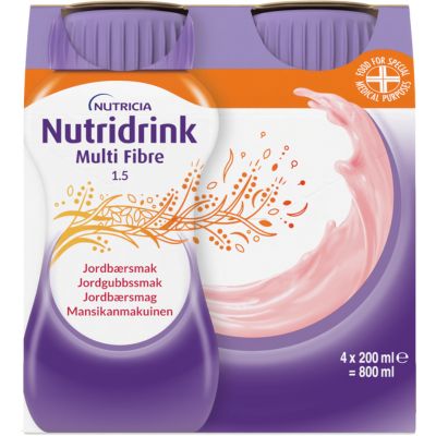 Nutridrink Multi Fibre Jordbær