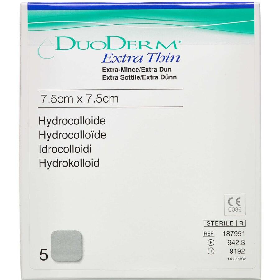 Duoderm Extra Tynd 7,5 x 7,5 cm