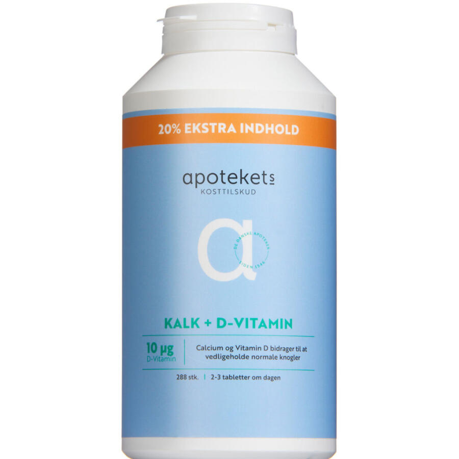 Apotekets Kalk og D-vitamin 10 µg