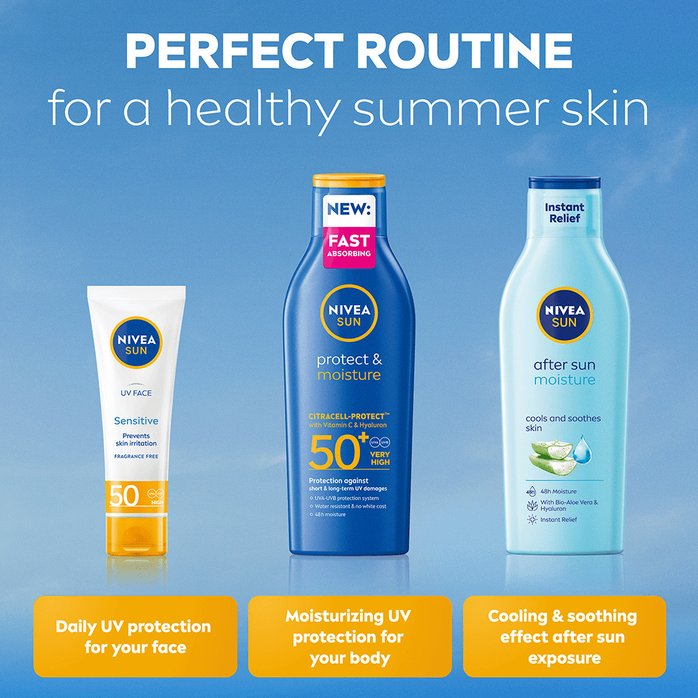 NIVEA Protect & Moisture Sun Lotion SPF 50+