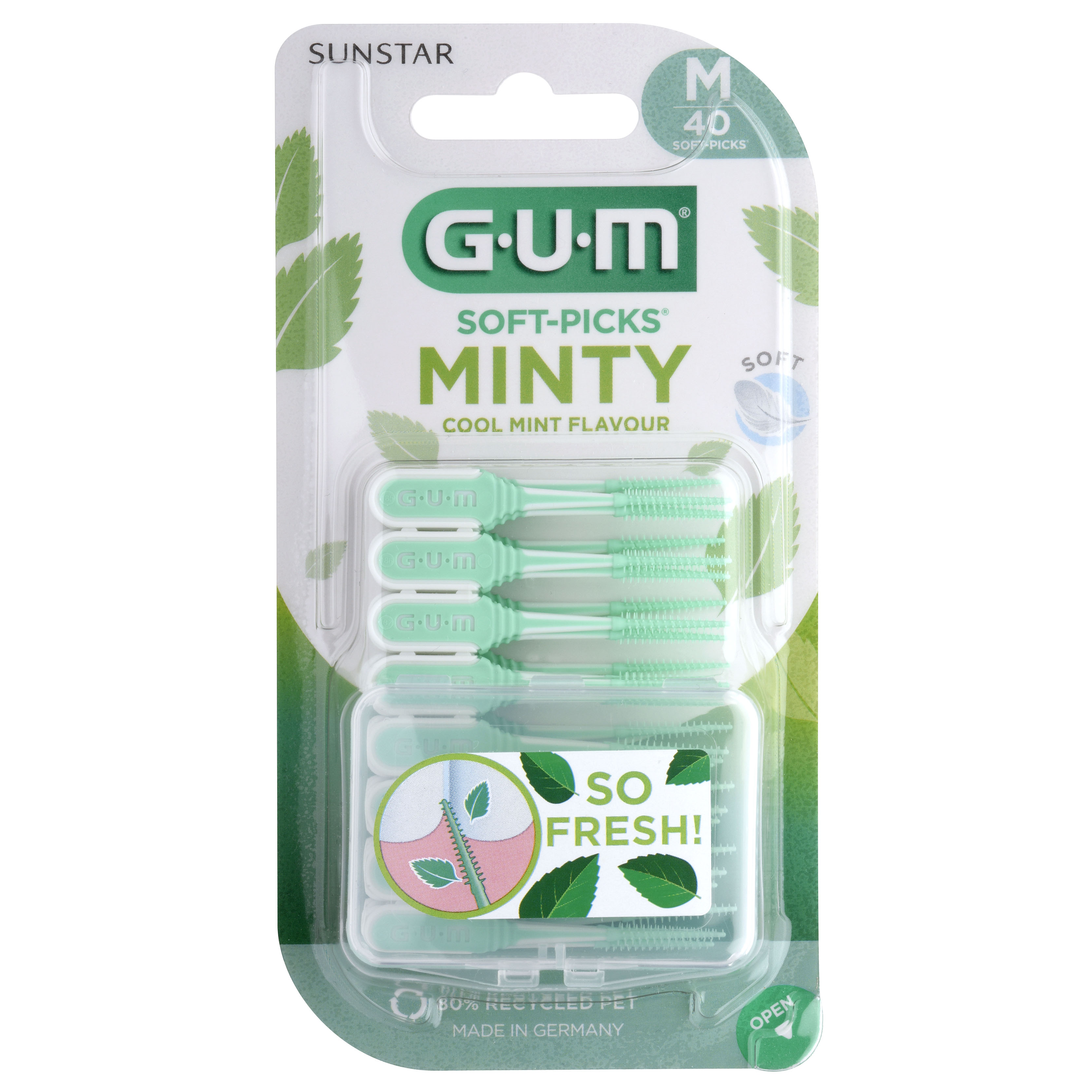 GUM SOFT-PICKS MINTY Medium