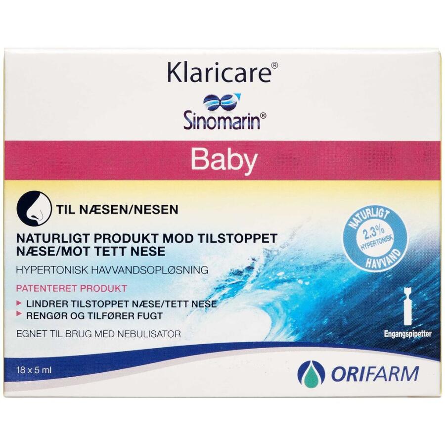 Orifarm Klaricare Næsedråber til baby