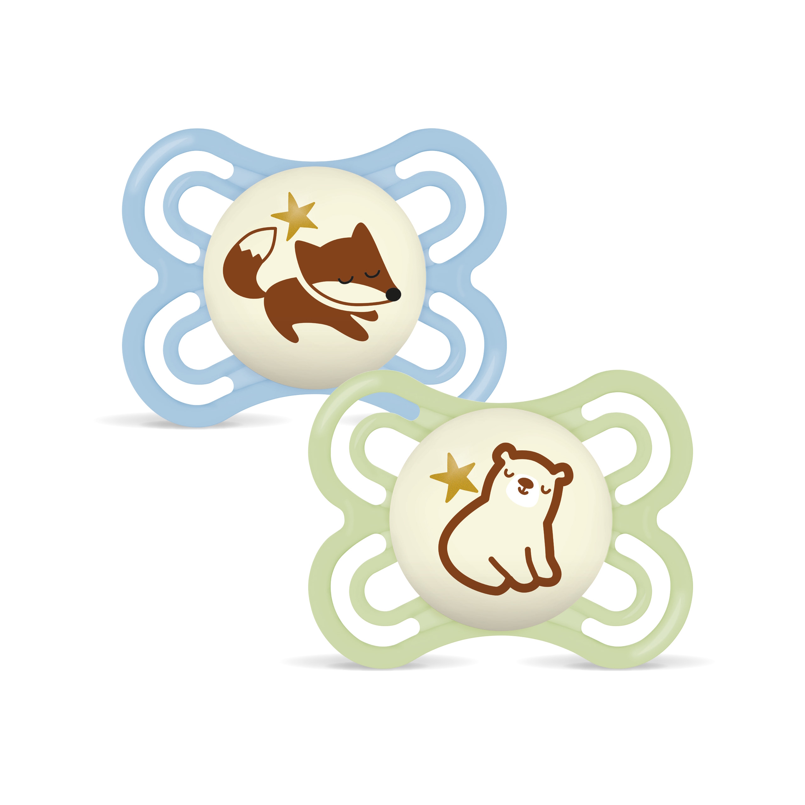 MAM Perfect Night Silk 0-6m 2p Box V Blue