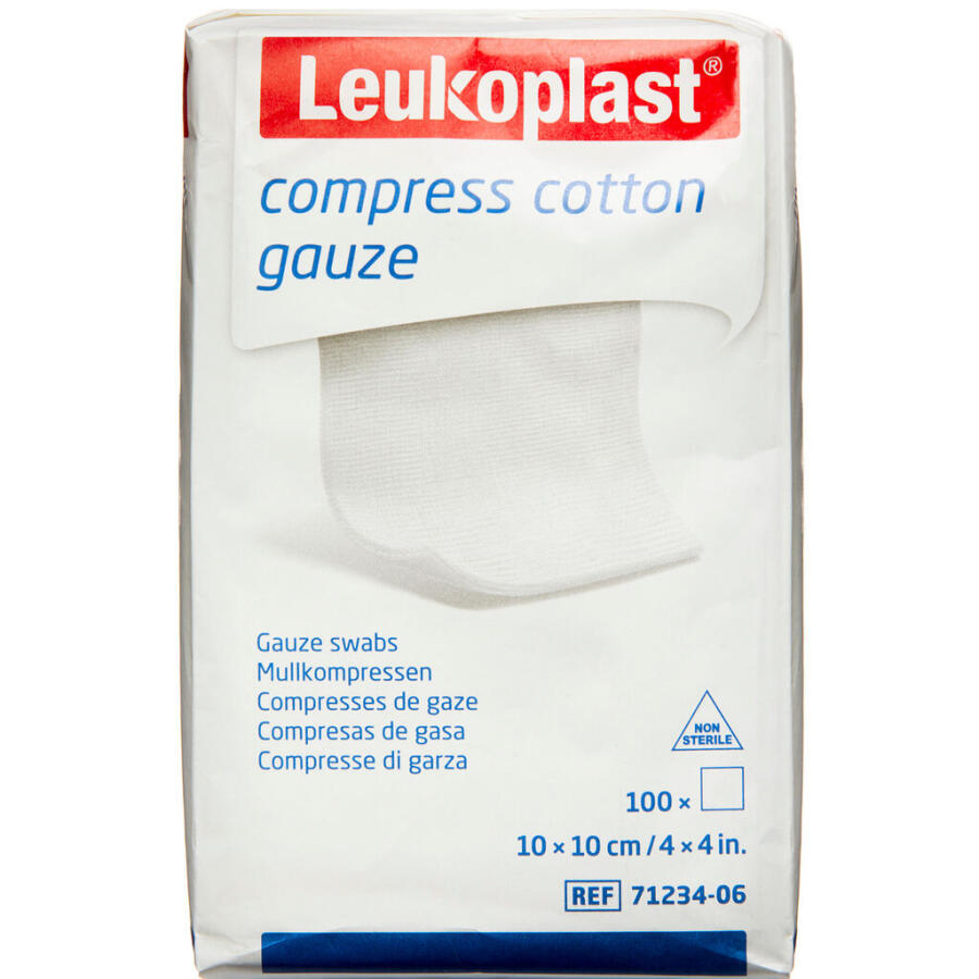 Leukoplast Compress Cotton Gauze 10 x 10 cm 12 lags