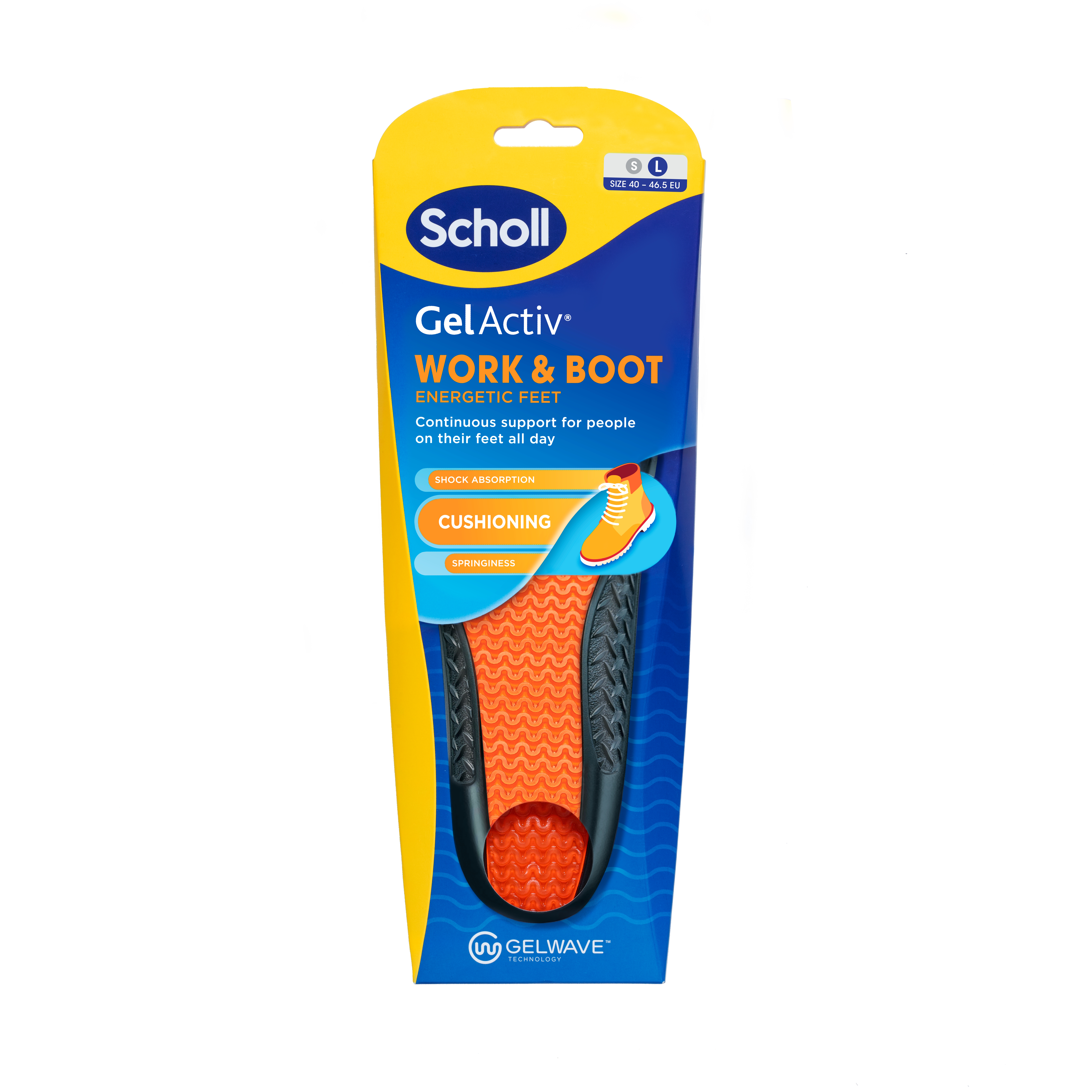 Scholl Gel Activ Insole Work & Boot (L)