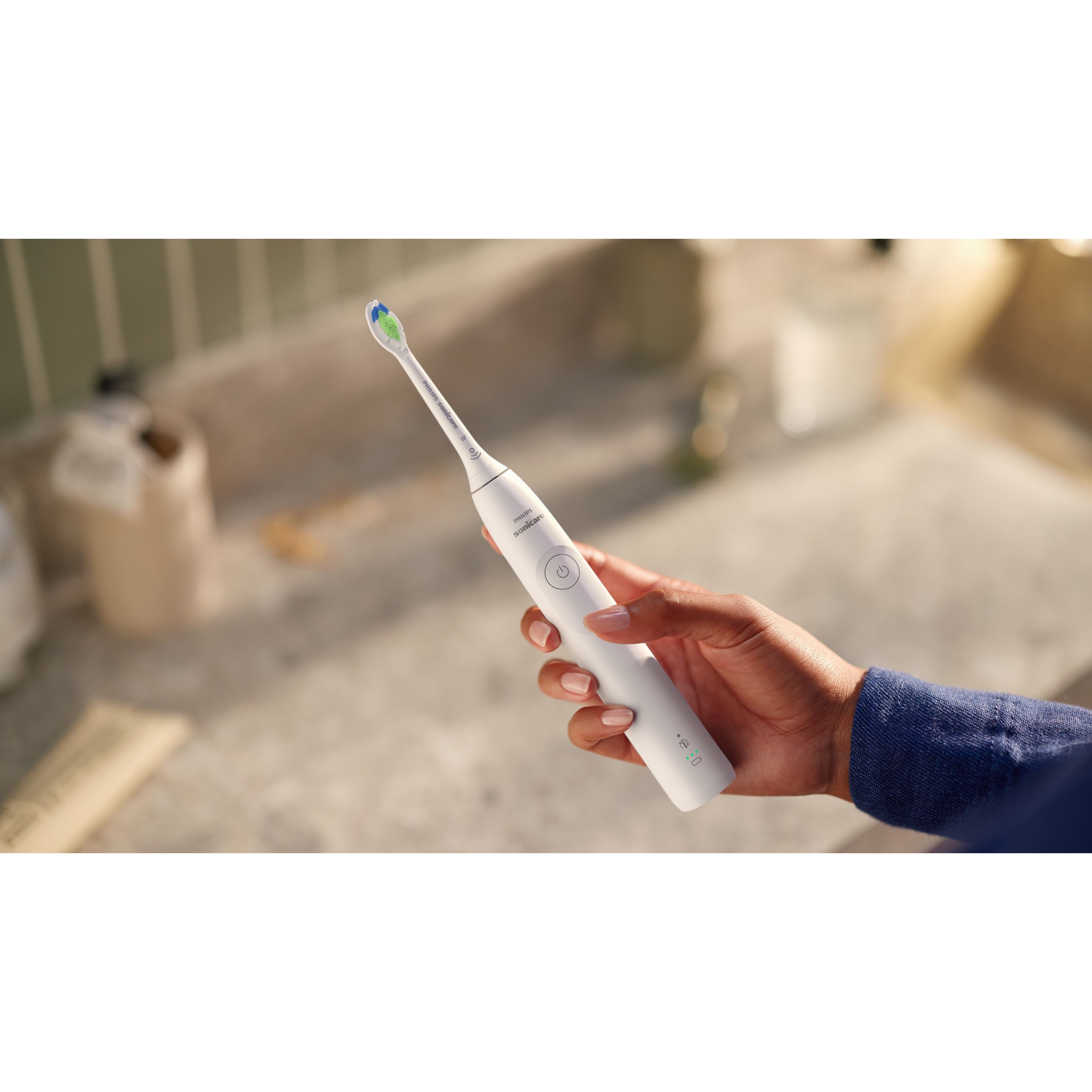 Philips Sonicare 5300 Series Genopladelig Sonisk Tandbørste Hvid