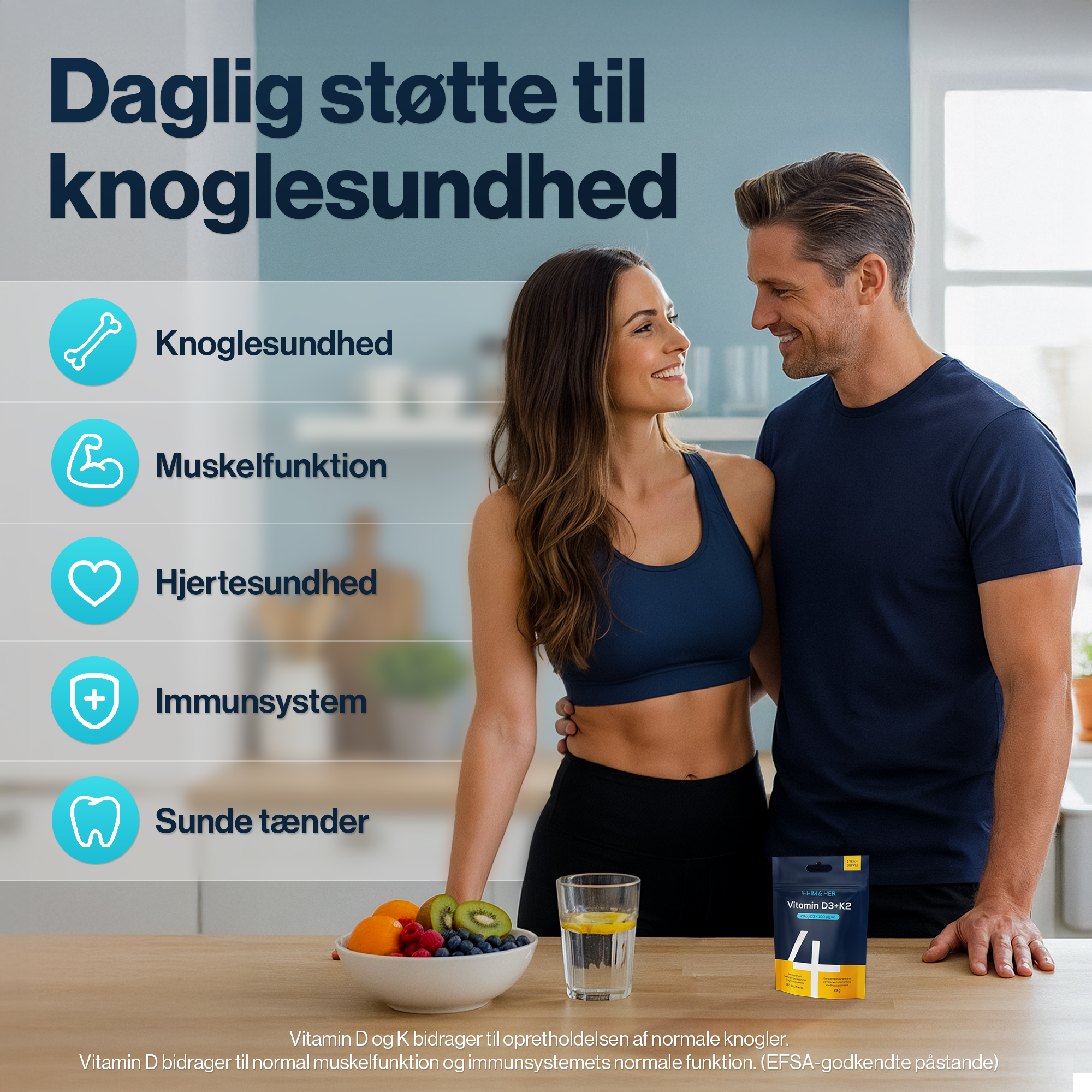 4 HIM & HER Vitamin D3 + K2