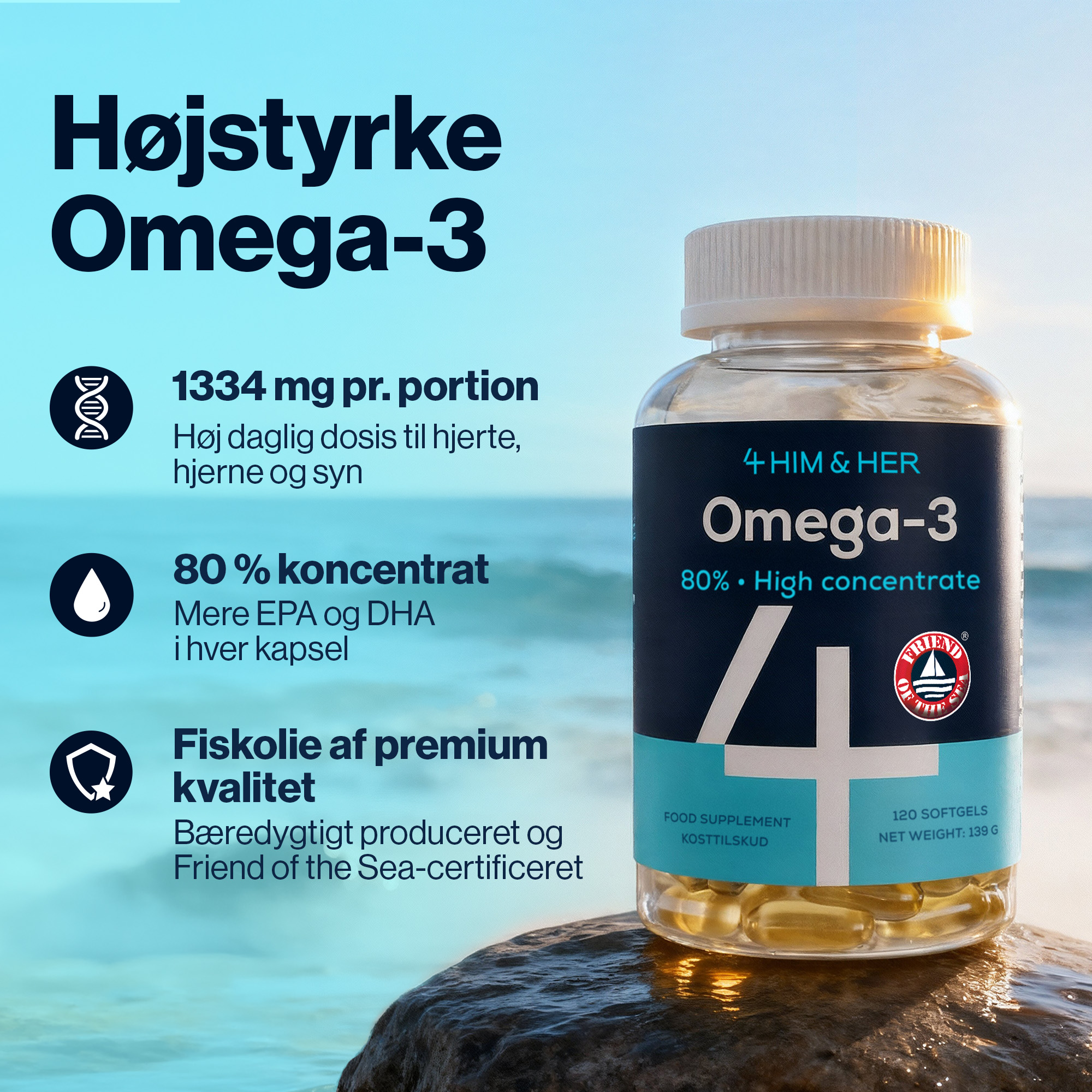 4 Him & Her Omega 3 120 Cap