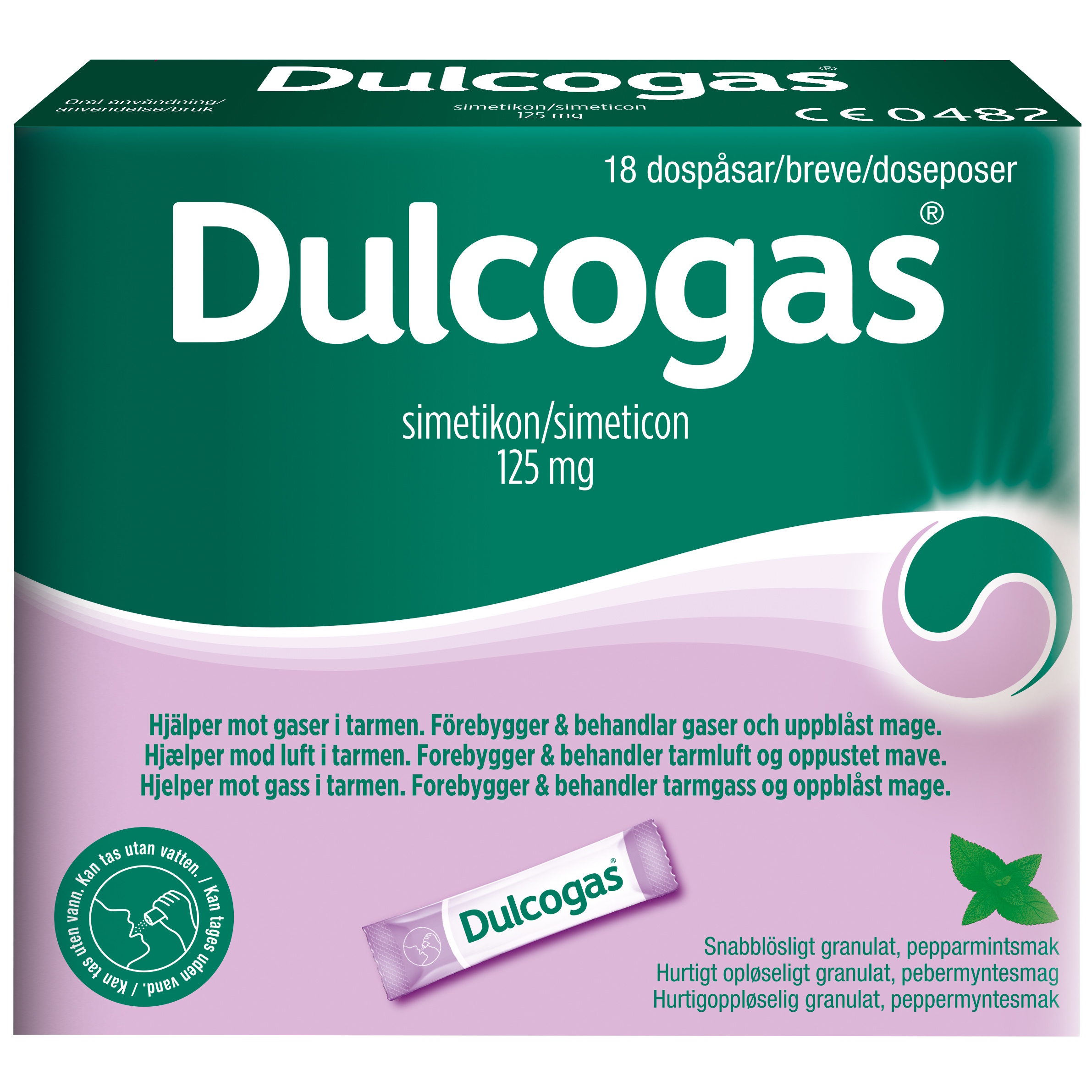 Dulcogas Simeticon 125 mg breve