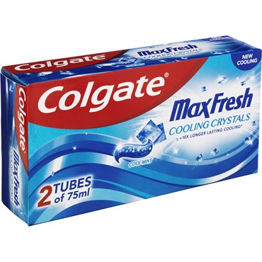 Colgate Max Fresh Cooling Crystals Tandpasta 2x75ml