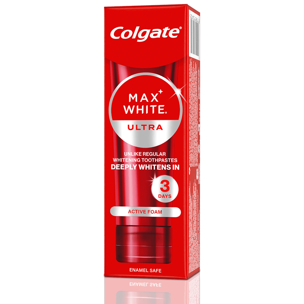 Colgate Tandpasta Max White Ultra Active Foam 75 ml.
