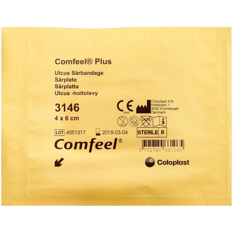 Comfeel Plus Ulcus Sårbandage 33146 4cm x 6cm