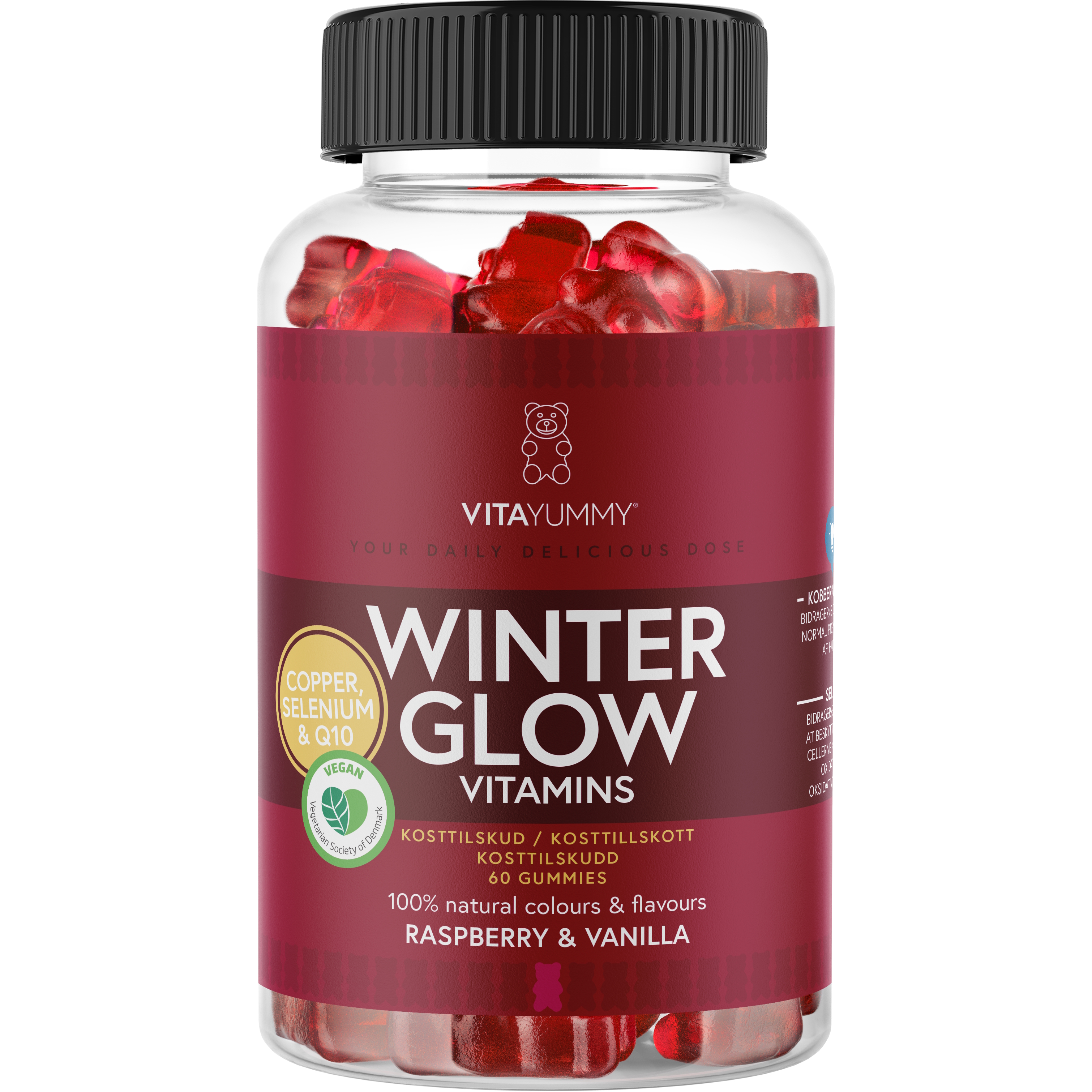 VitaYummy Winter Glow (Raspberry Vanilla) - 60 stk.