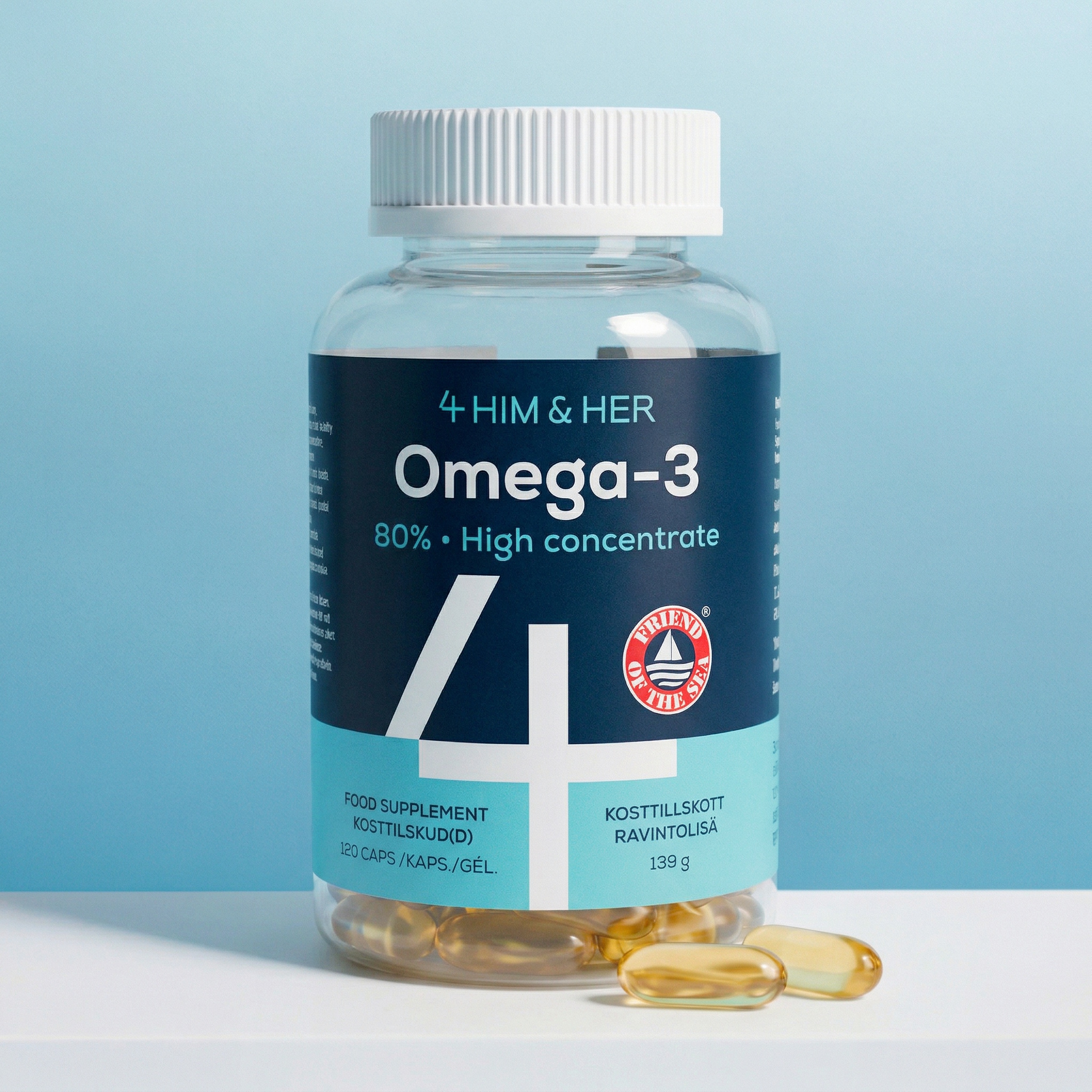 4 Him & Her Omega 3 NODK 120 Cap