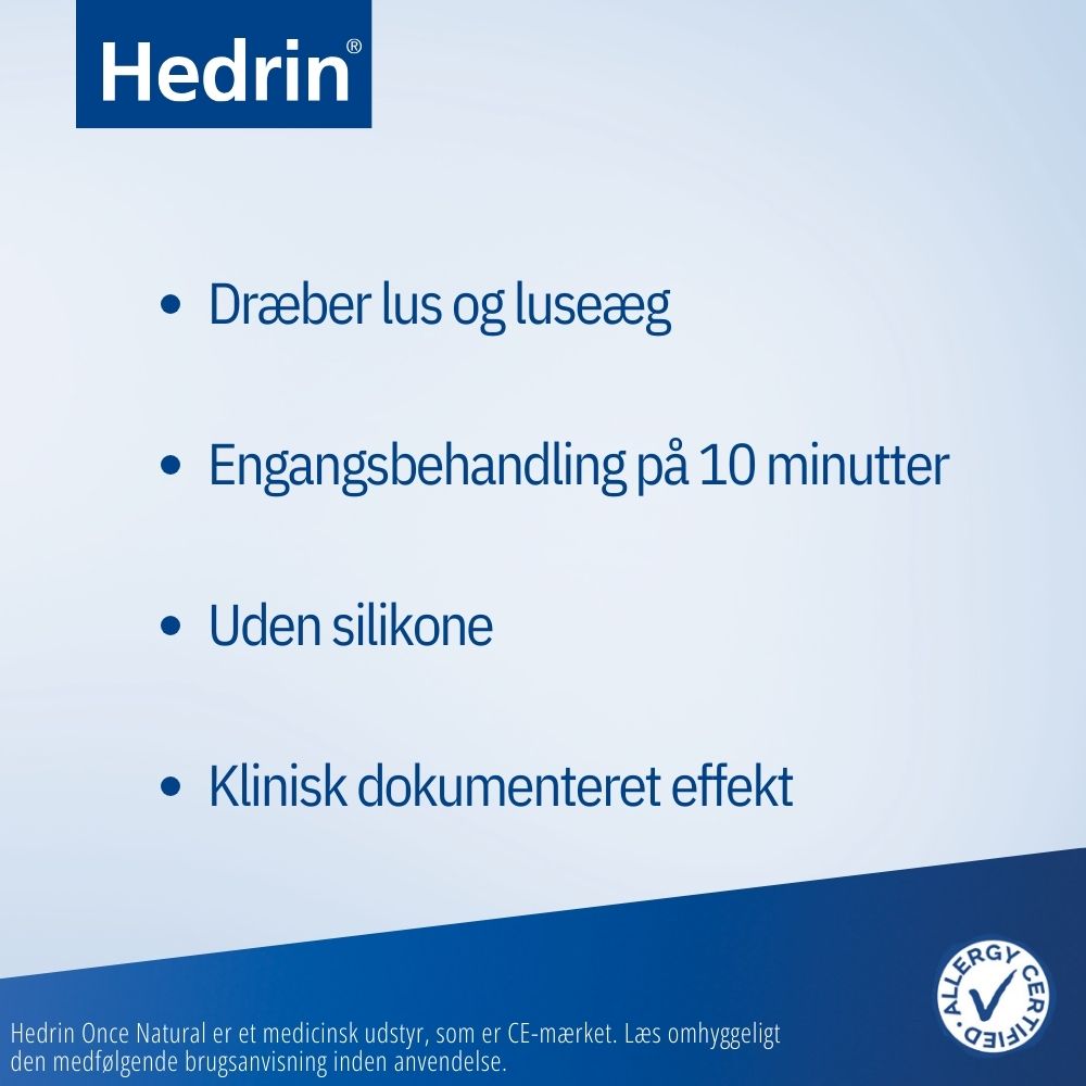 Hedrin Once Natural Lotion