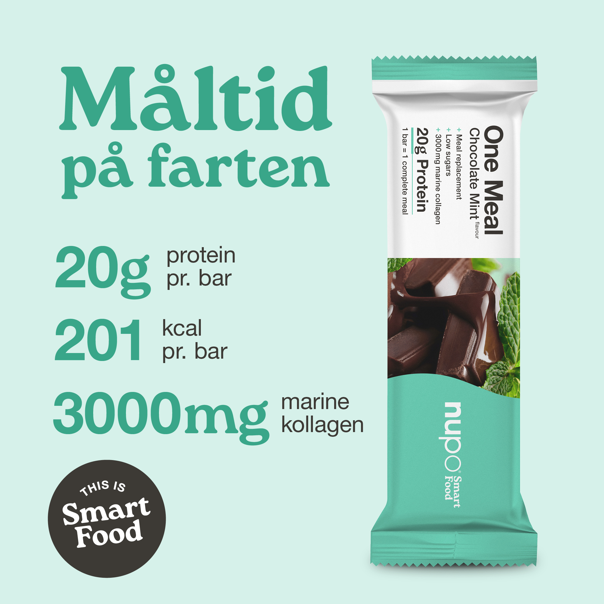 Nupo One Meal Bar Chocolate/Mint+Collagen