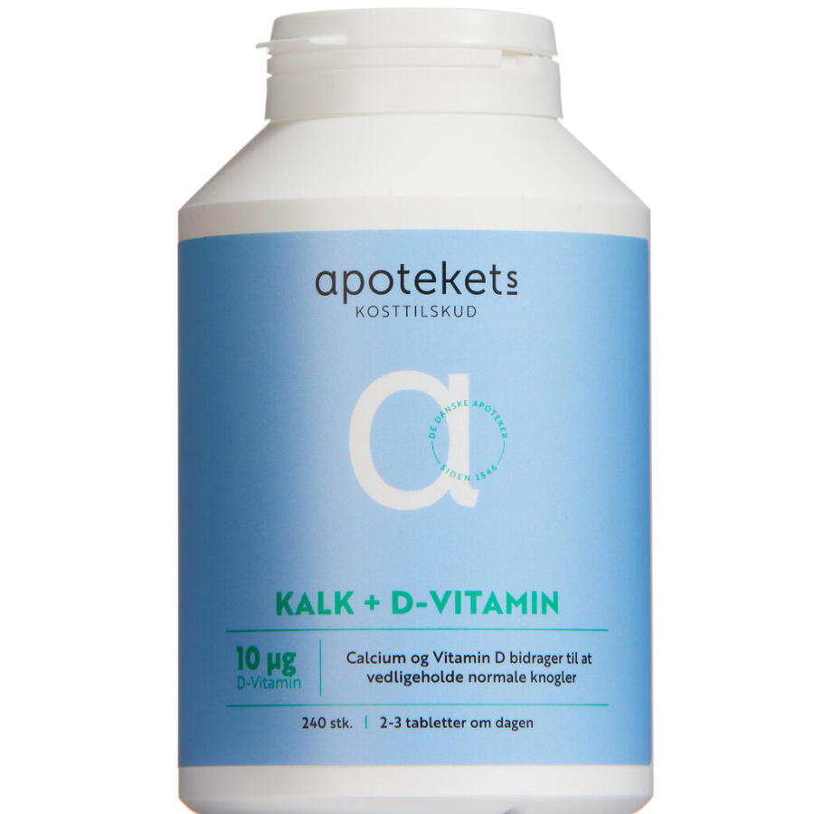 Apotekets Kalk og D-vitamin 10 µg