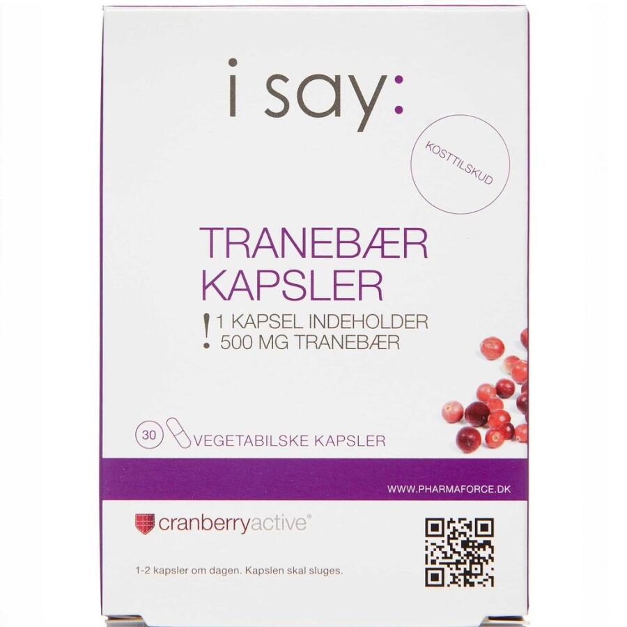 i say: Tranebær Kapsler